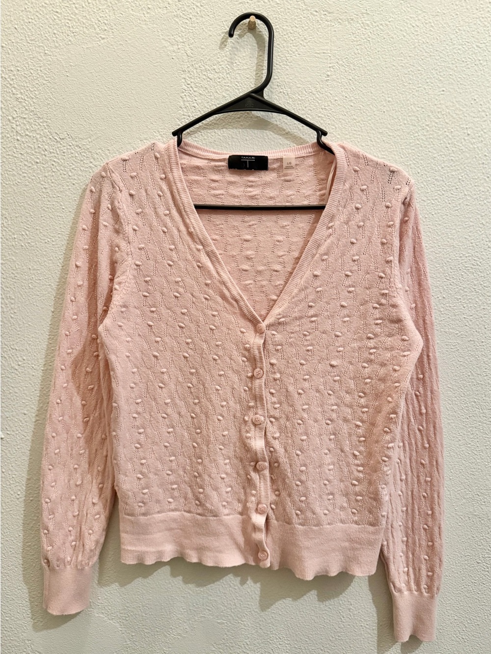 Tahari Pink Cardigan L